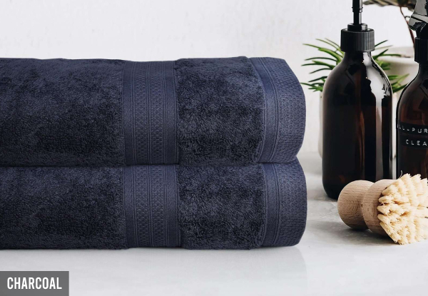 Two-Piece Bath Sheet Set - Nine Colours Available