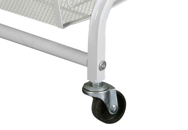 Levede Three-Tier Swivel Kitchen Cart Shelf Rack with Wheels