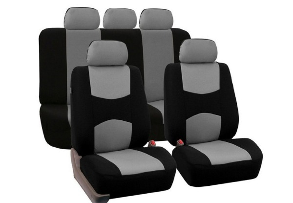 Set of Nine-Pieces Car Seat Covers - Four Colours Available