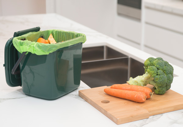 Kitchen Caddy Combo incl. Two Rolls of Compostable Liners