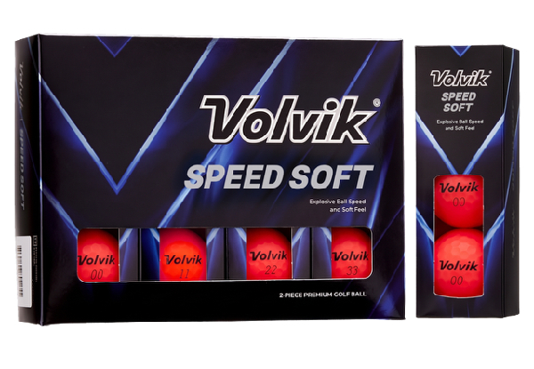12-Pack Volvik Speed Soft Ball - Available in Five Colours