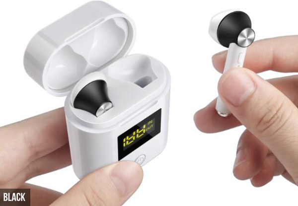 Bluetooth 5.0 Wireless Earbuds with Power Display Charging Case - Four Colours Available