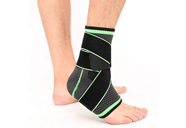 Breathable Nylon Adjustable Ankle Brace - Three Sizes Available