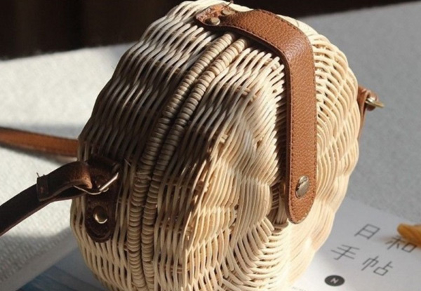Rattan Summer Basket Straw Beach Bag - Option for Two with Free Delivery