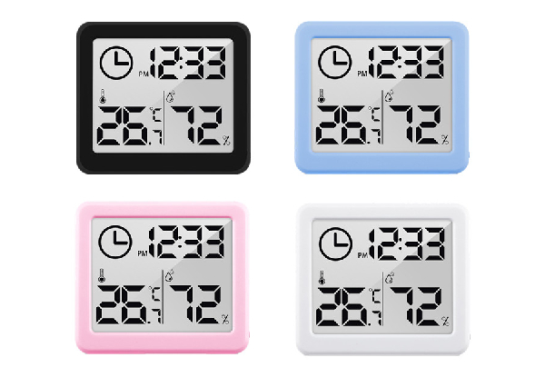 Home Digital Temperature & Humidity Meter - Four Colours Available
