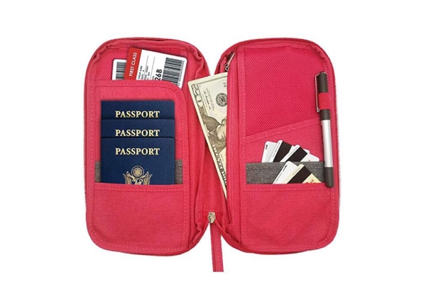 Two-Pack Travel Organiser Document Wallet Holder