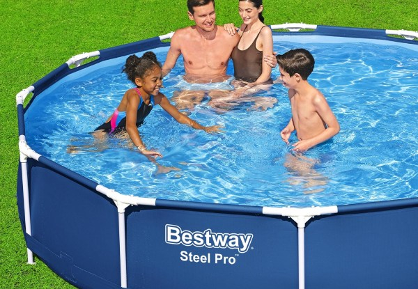 Bestway 3.66m Above Ground Swimming Pool Set with Filter Pump