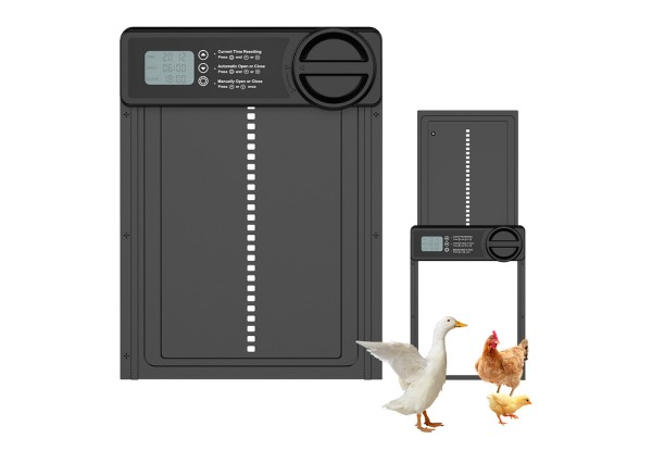 Solar Powered Automatic Chicken Coop Door with Remote Control