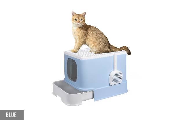 PaWz Fully Enclosed Cat Litter Box - Four Colours Available