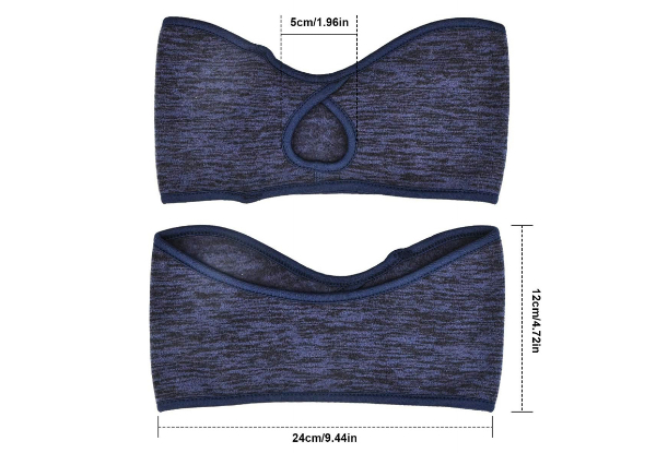 Two-Piece Ear Warmer Headband with Ponytail Hole - Available in Two Options