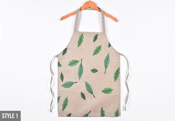 Leaf Print Apron - Two Sizes & Three Styles Available