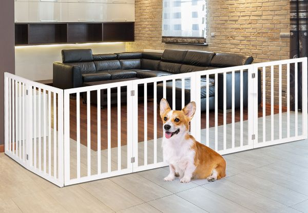 PaWz Wooden Pet Gate Dog Fence - Two Colours Available