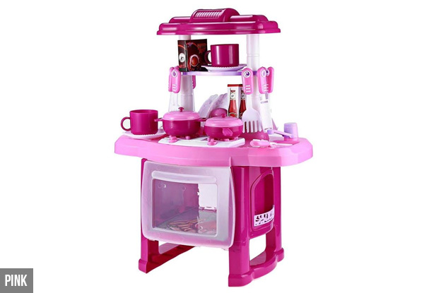 Kids Kitchen Play Set - Available in Two Colours with Free Delivery