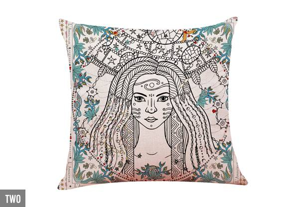 Tarot Print Linen Cushion Cover - Five Styles Available