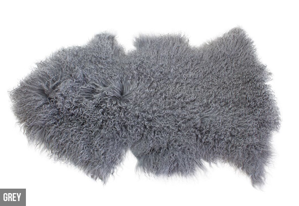 Genuine Premium Mongolian Sheep Floor Rug - Nine Colours Available