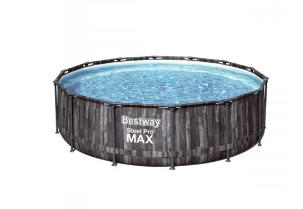 Bestway 4.27m x 1.07m Steel Pro Max Pool - Incl. Filter Pump, Ladder & Cover