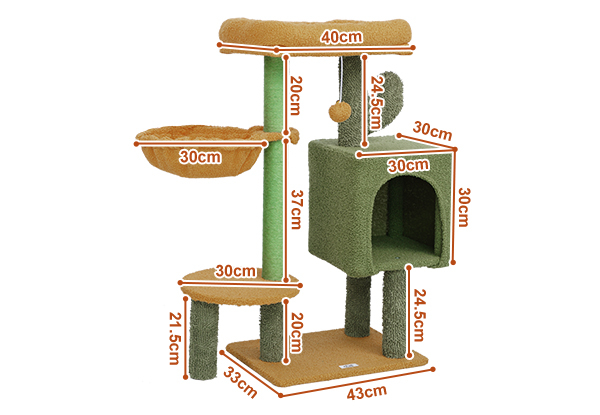 Petscene Cactus Cat Tree Scratching Post