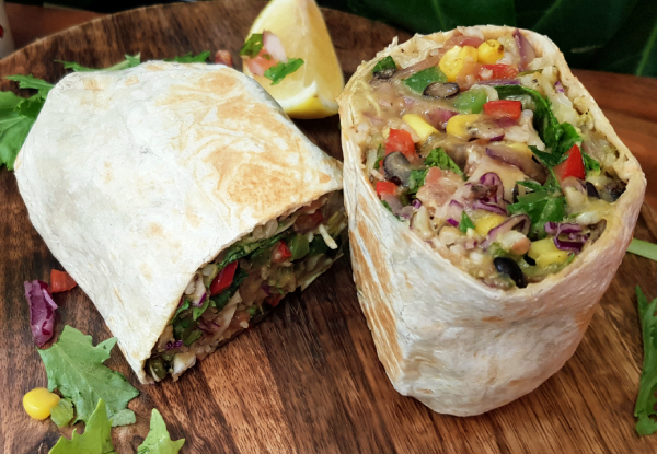 Large Mexican Burrito incl. Ade Corn Chips Side For One Person - Option for Two People