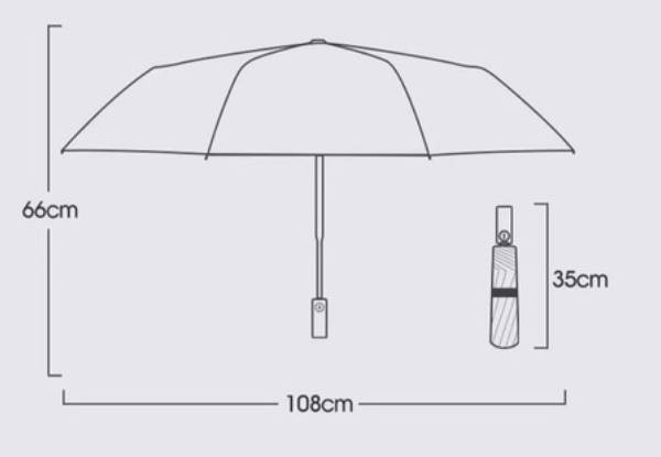 Wooden Handle Automatic Umbrella