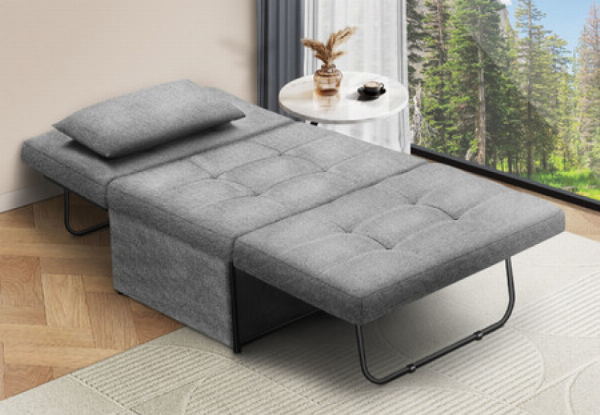 Four-in-One Single Sofa Bed with Adjustable Backrest