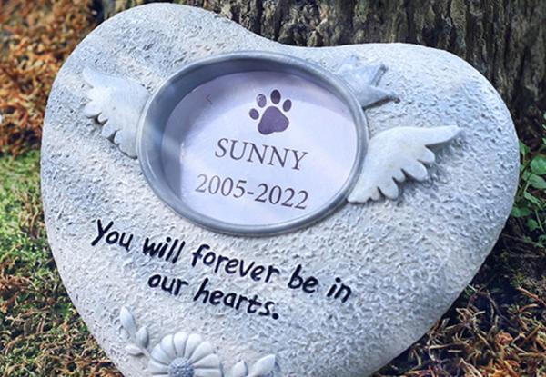 Resin Pet Memorial Stone