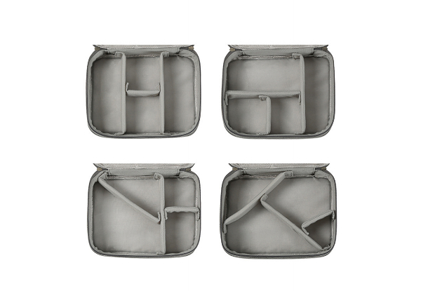 Travel Electronic Accessories Organiser Bag - Available in Four Colours & Option for Two