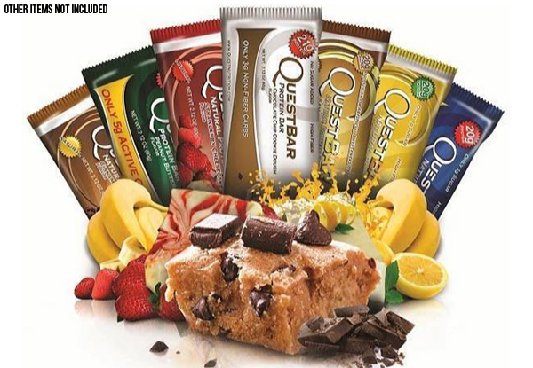 One Box (12 Bars) of Quest Nutrition Protein Bars - 11 Flavours Available & Option for Two Boxes (24 Bars)
