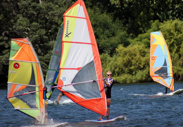 $45 for a One-Hour Windsurfing Lesson for Two People or a One-Hour Stand-Up Paddle Board Lesson for Two People (value up to $90)