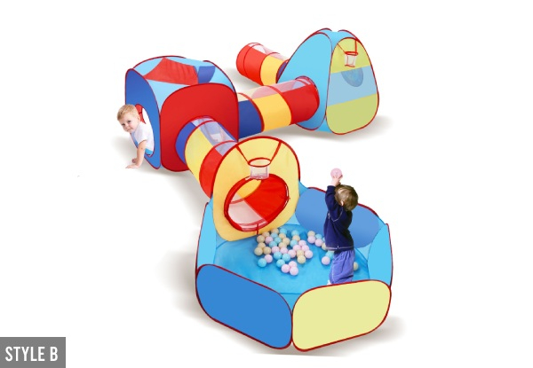 Kids Tent Play Centre with Ball Pit - Two Styles Available