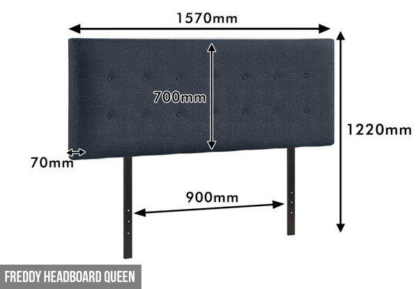 Freddy Headboard Range - Three Sizes Available