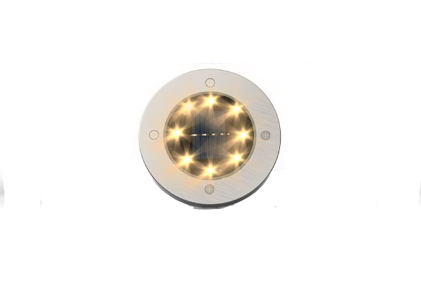 Four-Pack Eight-LED Solar Ground Light