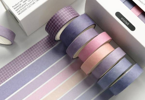 Two-Pack Eight Rolls Washi Tape - Six Options Available