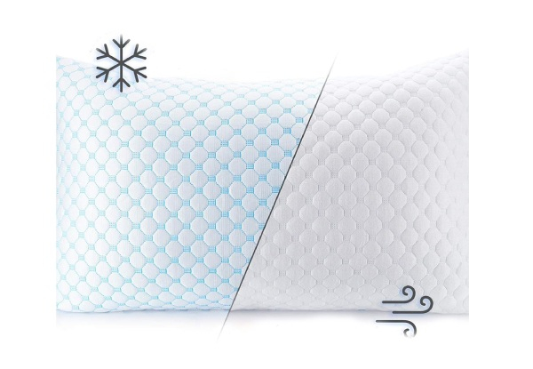 Shredded Memory Foam Cooling Pillow - Two Sizes Available