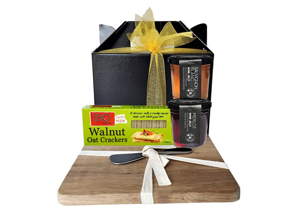 Wild Appetite Cheese Lovers Hamper with Acacia Wooden Cheese Board & Cheese Knife