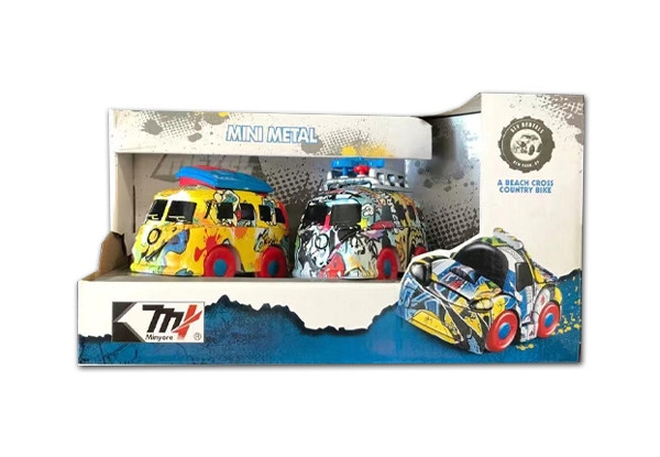 Two-Pack of Metal Friction Cars