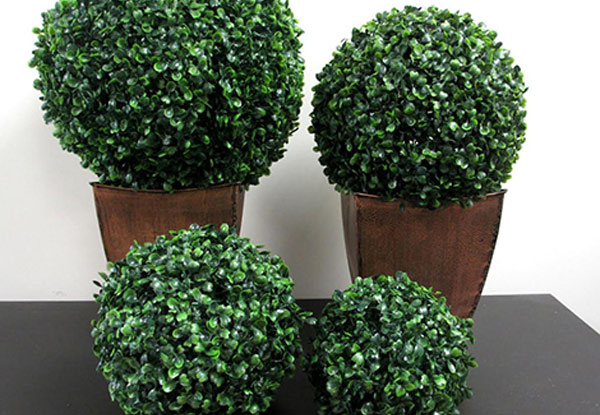 Everlasting Boxwood Topiary Balls - Four Sizes Available