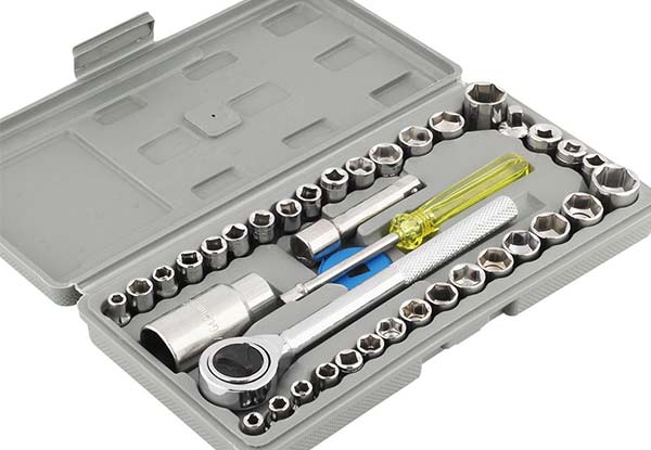 40-Piece Combination Socket Wrench