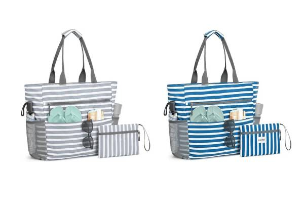 Foldable Sandproof Beach Tote Bag - Two Colours Available