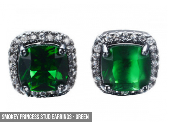 Smokey Princess Stud Earrings with Free Delivery