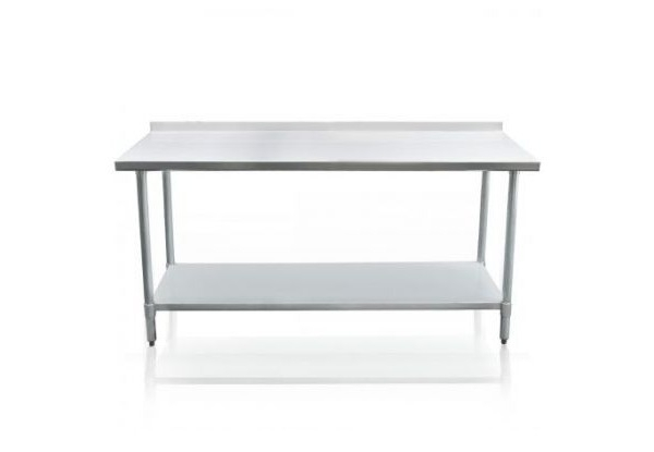 Stainless Steel Kitchen Prepping Table with Adjustable Feet - Four Sizes Available