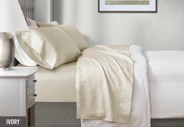 700TC Renee Taylor Tencel Lyocell Fibre & Cotton Sheet Set - Available in Four Colours & Five Sizes