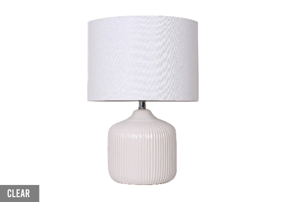 Keramisk Bedside Table Lamp - Three Colours Available