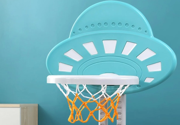 Five-in-One Kids Basketball Hoop Stand Set