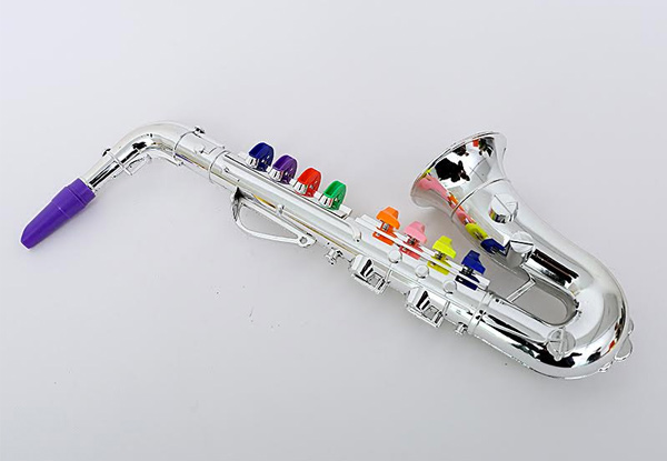 Bowake Electric Plastic Musical Instrument Toy Saxophone With