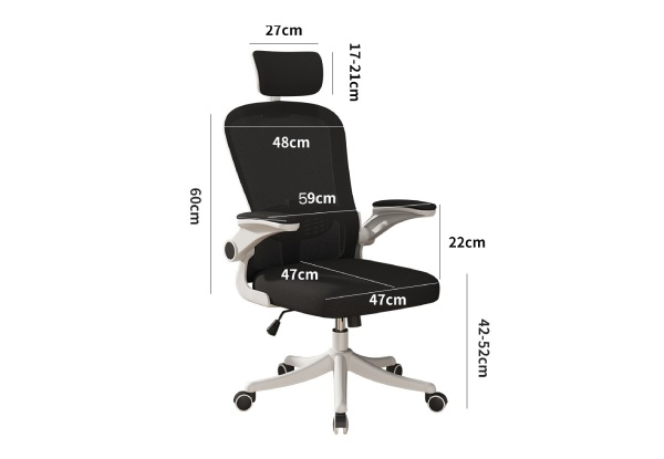 Ergonomic Office Chair with Headrest - Two Colours Available