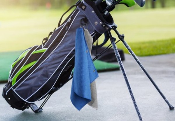 Three-Piece Microfibre Golf Towels with Carabiner Clip