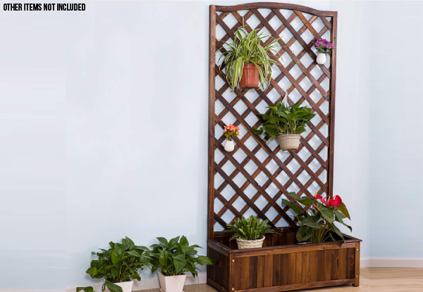 Flower Pot Standing Grid Shelf - Two Sizes Available