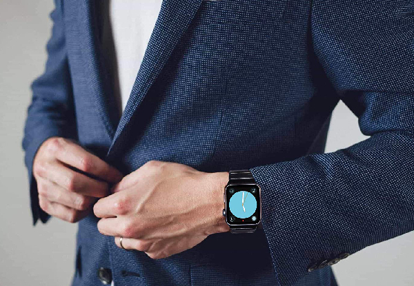 Ultra-Thin Solid Stainless Steel Band Compatible with Apple Watch - Available in Two Sizes