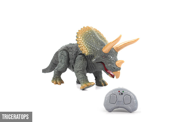 Remote Control Dinosaur - Option for T-Rex, Triceratops, or Both
