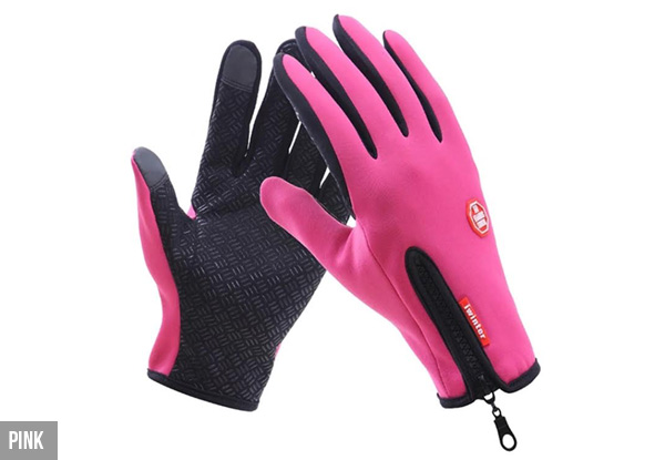 Water-Resistant Sports Touch Gloves - Three Colours & Sizes Available with Free Delivery